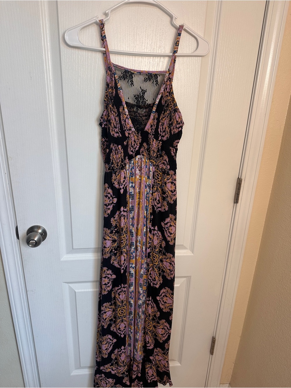 Intimately Free People That Moment Lace Inset Maxi Dress Boho Festival Sz M